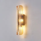 Luxury Wall Lights with Textured Glass Design