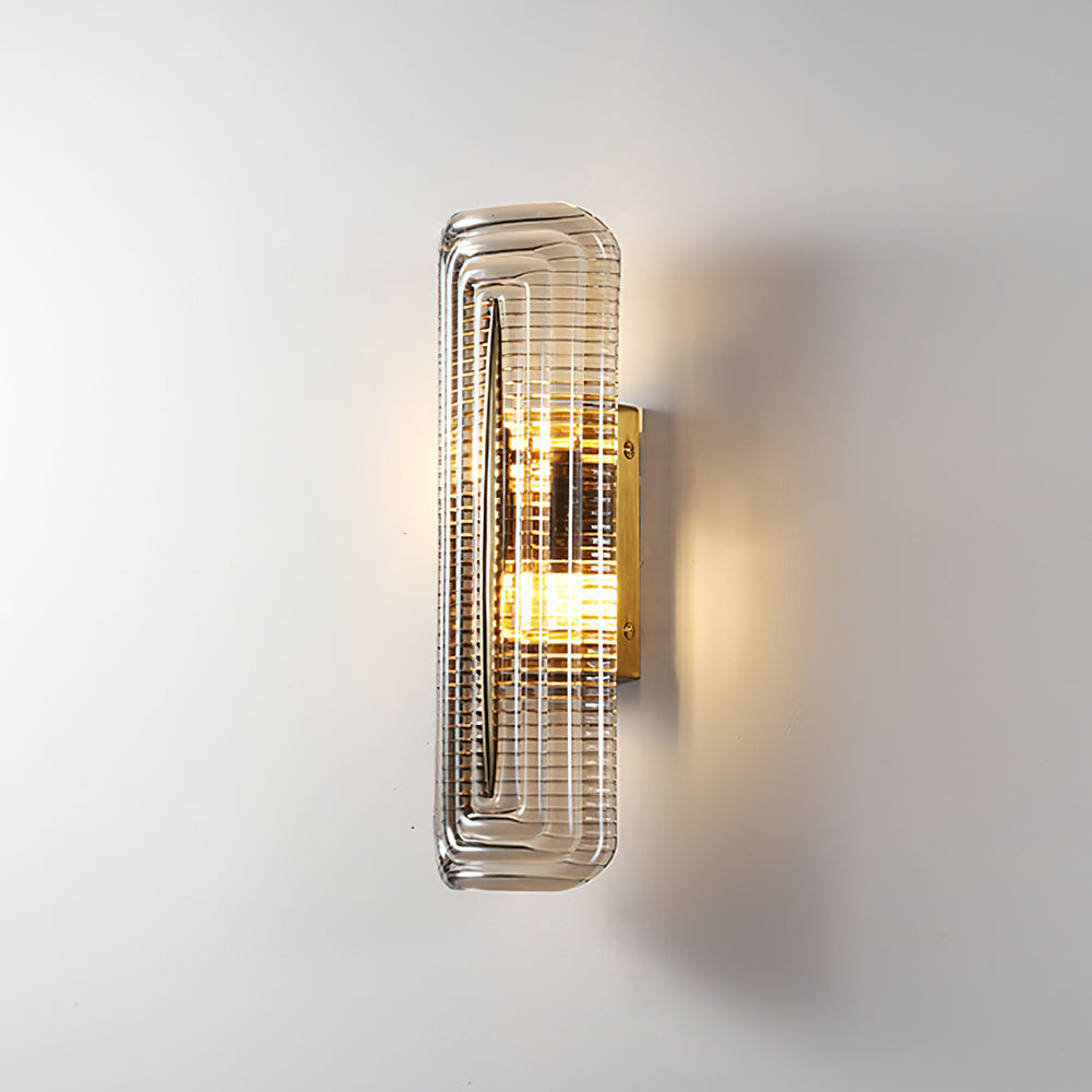 Luxury Wall Lights with Textured Glass Design