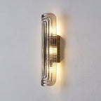 Luxury Wall Lights with Textured Glass Design