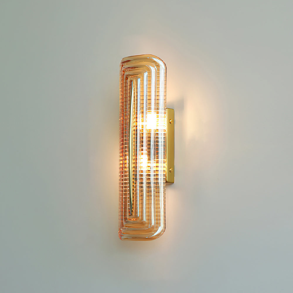 Luxury Wall Lights with Textured Glass Design