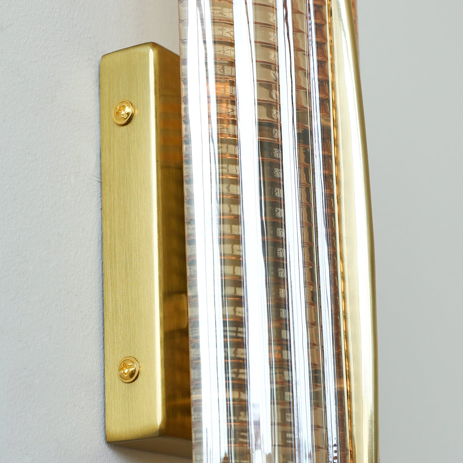 Luxury Wall Lights with Textured Glass Design