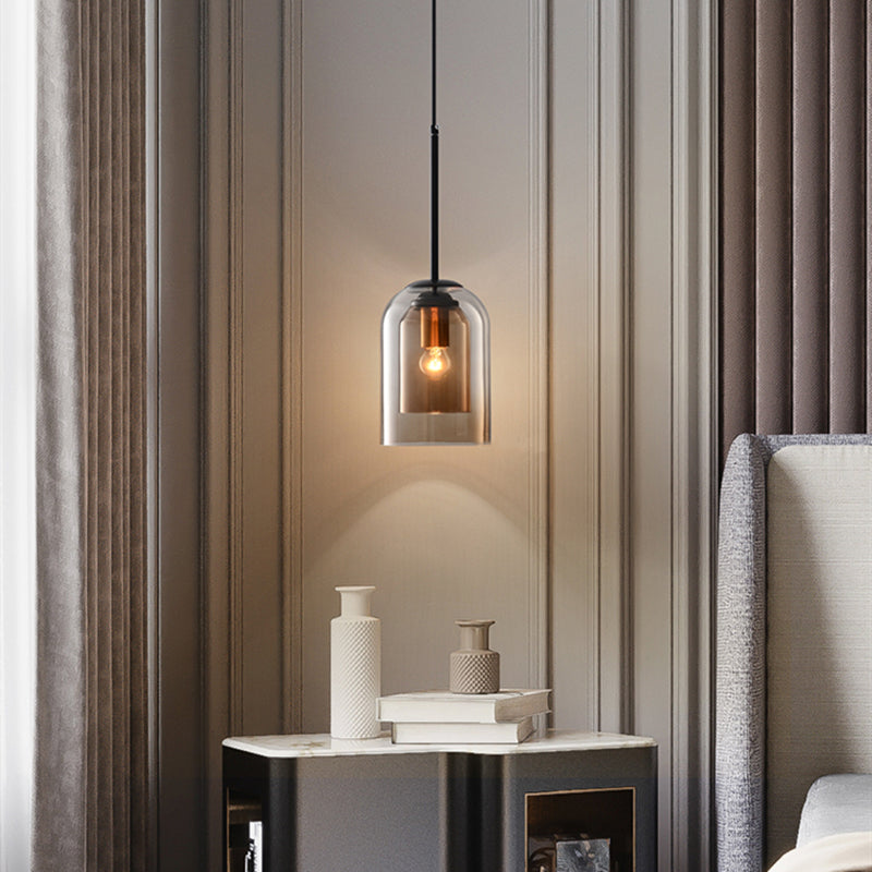 GlasLume: Mid-Century Pendelleuchte mit Doppelglas – Designer Hängelampe für Esszimmer & Wohnzimmer - Image 2