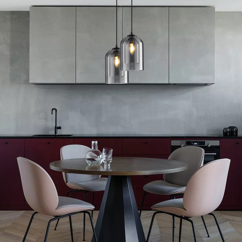 GlasLume: Mid-Century Pendelleuchte mit Doppelglas – Designer Hängelampe für Esszimmer & Wohnzimmer - Image 6