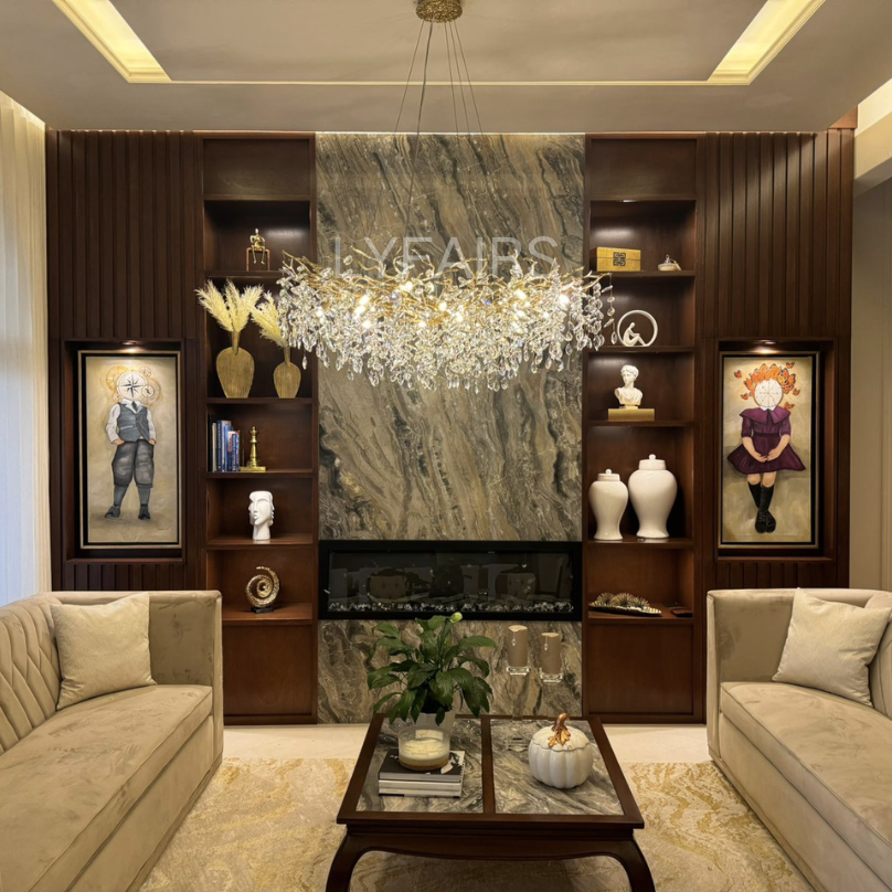 Branch Style Crystal Ceiling Light Decorative Indoor Lighting Fixture