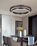 Modern Dual Ring LED Chandelier for Indoor Ceiling Lighting
