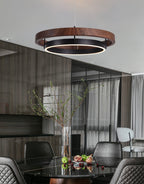 Modern Dual Ring LED Chandelier for Indoor Ceiling Lighting