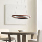 Modern Dual Ring LED Chandelier for Indoor Ceiling Lighting