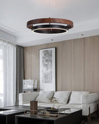 Modern Dual Ring LED Chandelier for Indoor Ceiling Lighting