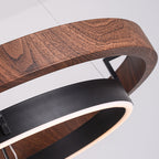 Modern Dual Ring LED Chandelier for Indoor Ceiling Lighting