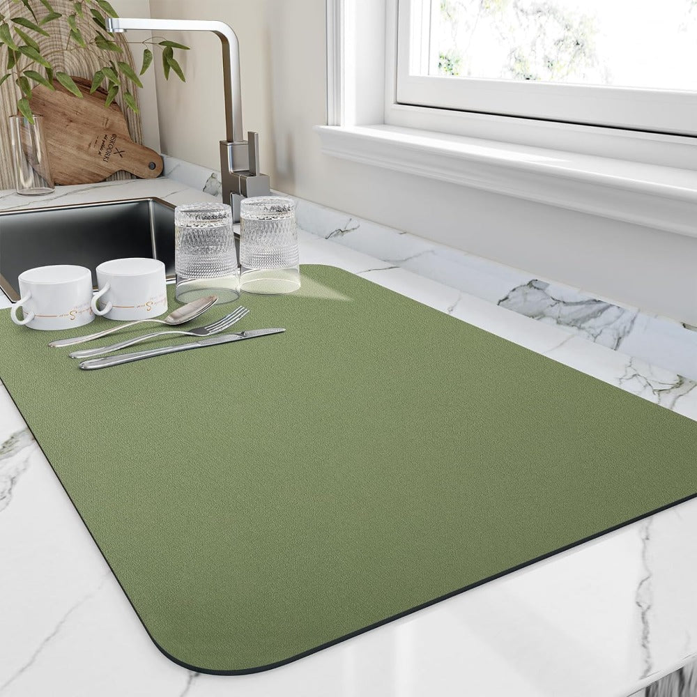 Quick Dry Counter Mat Fast Dish Drying in Minutes