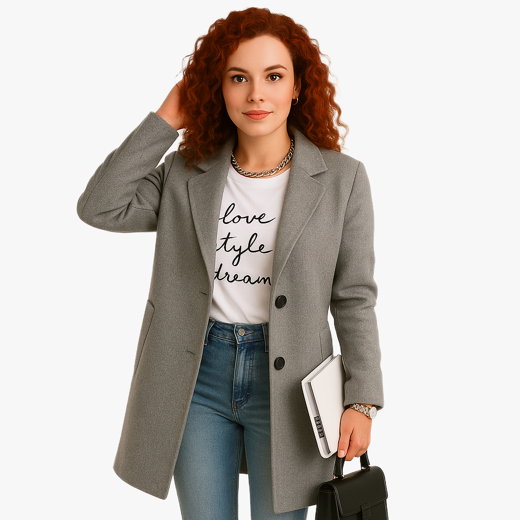 Elegant Women's Mid-Length Coat for All Occasions