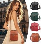 Square Leather Crossbody Bag Anti Theft