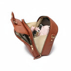 Square Leather Crossbody Bag Anti Theft - Image 3