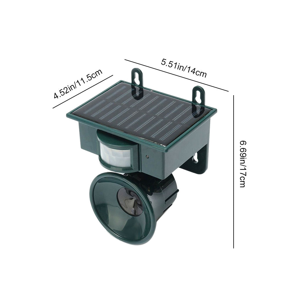 Smart Solar Bird Repeller Motion-Activated Outdoor Deterrent
