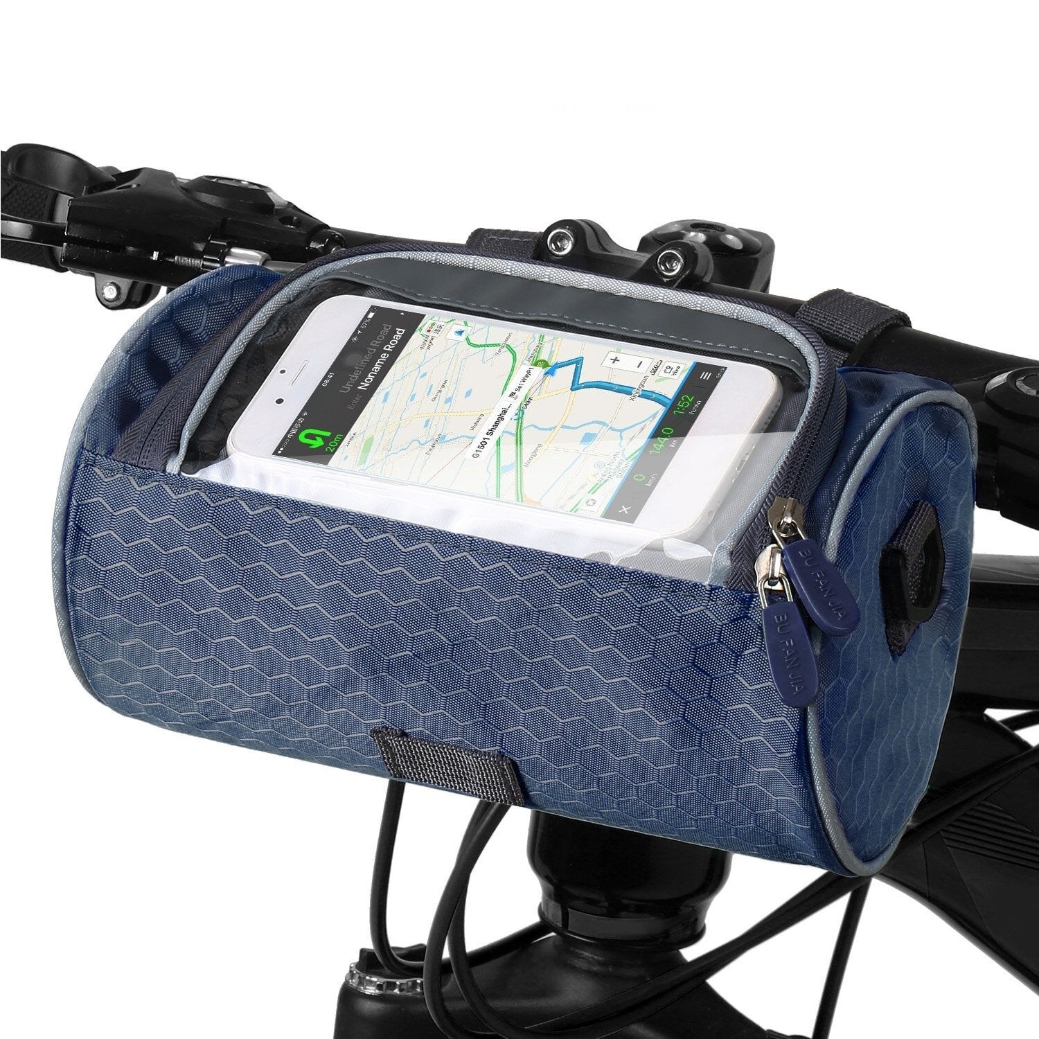 Bicycle Handlebar Phone Storage Bag Secure On-Bike Access