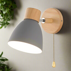 Scandinavian Style Wall Light with Pull Switch
