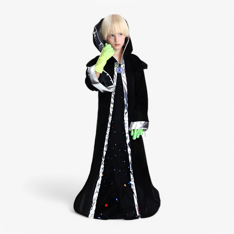 Kids Alien Costume Hooded Dress - Image 3