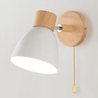 Scandinavian Style Wall Light with Pull Switch