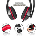 Surround Sound Gaming Headphones with Noise‑Isolating Mic