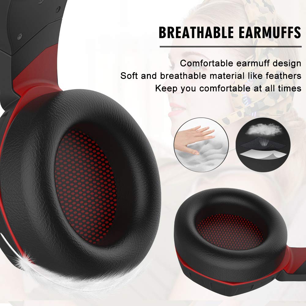 Surround Sound Gaming Headphones with Noise‑Isolating Mic