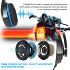 Surround Sound Gaming Headphones with Noise‑Isolating Mic