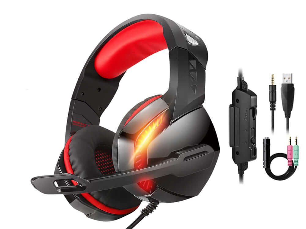 Surround Sound Gaming Headphones with Noise‑Isolating Mic