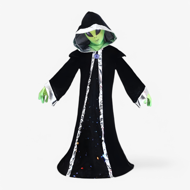 Kids Alien Costume Hooded Dress
