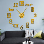 Contemporary Wall Clock Silent Analog Decor for Any Room