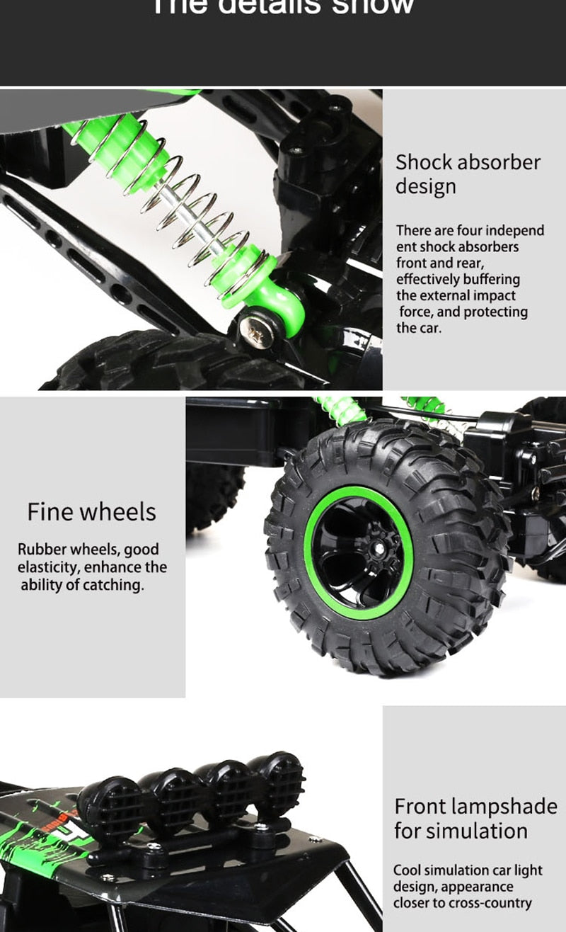Durable RC Monster Truck with Shockproof Suspension