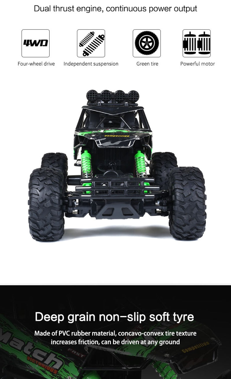Durable RC Monster Truck with Shockproof Suspension