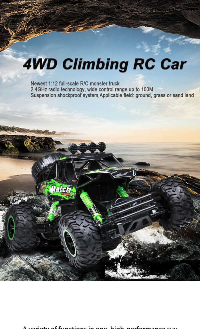 Durable RC Monster Truck with Shockproof Suspension