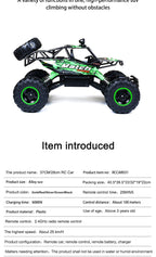 Durable RC Monster Truck with Shockproof Suspension