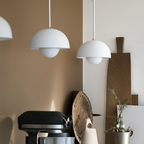 Scandinavian Half Circle Pendant Light Modern Colour Accent Lamp
