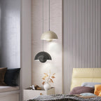 Scandinavian Half Circle Pendant Light Modern Colour Accent Lamp