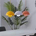 Scandinavian Half Circle Pendant Light Modern Colour Accent Lamp