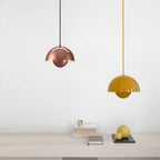 Scandinavian Half Circle Pendant Light Modern Colour Accent Lamp