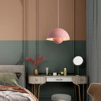 Scandinavian Half Circle Pendant Light Modern Colour Accent Lamp