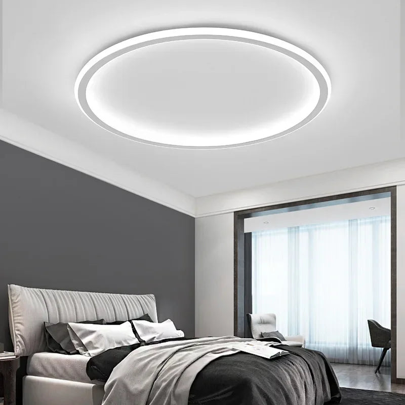 HaloNord: Skandinavische LED Deckenlampe – Minimalistische runde Deckenleuchte - Image 8