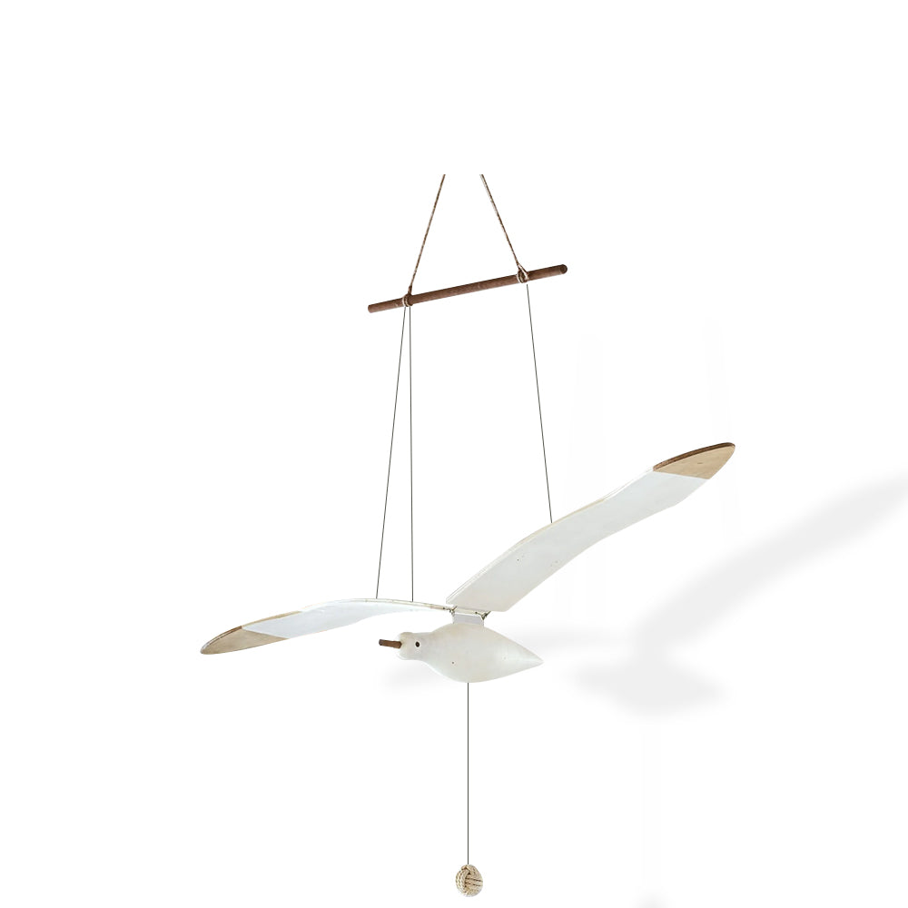 Coastal Drift Wooden Gull Ornament
