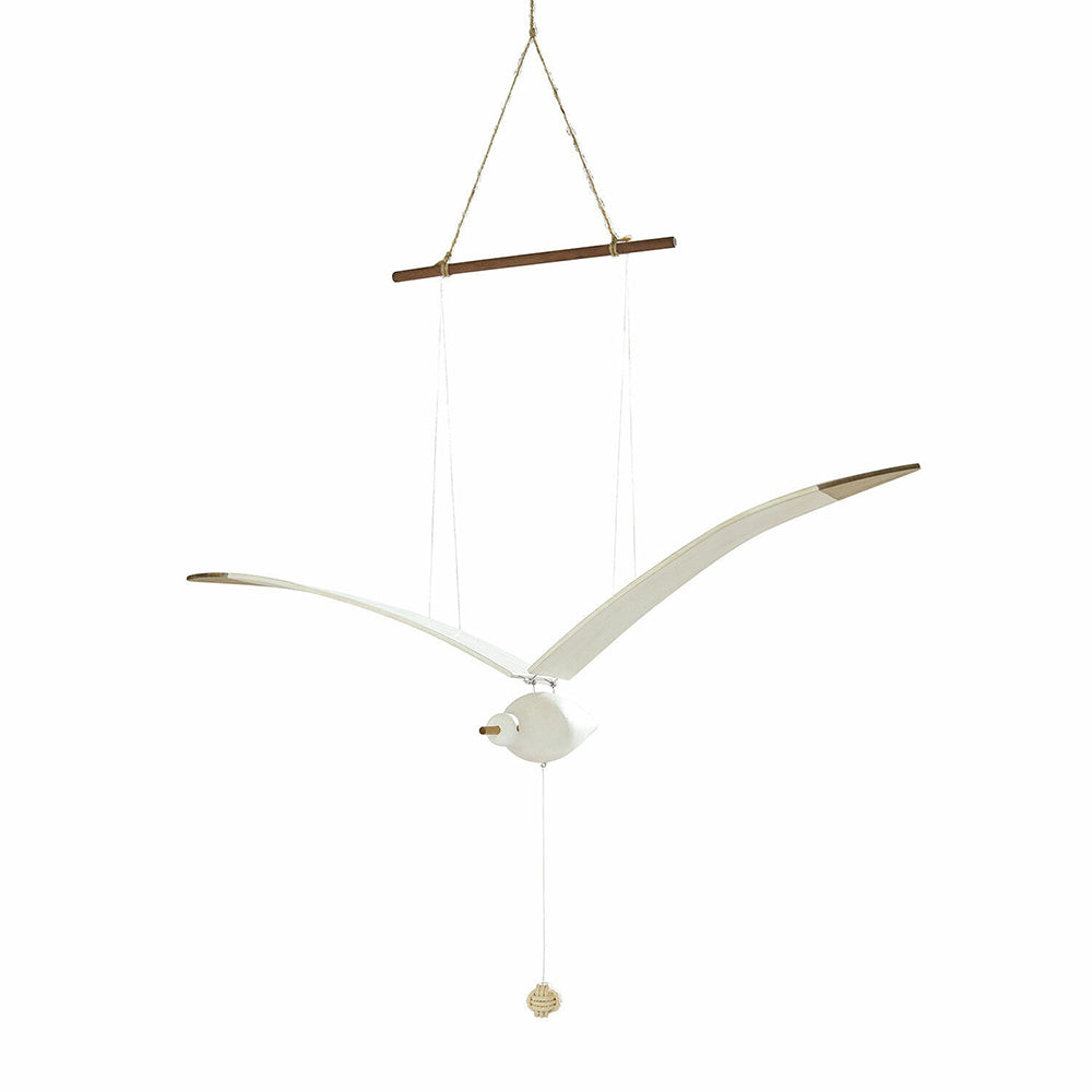 Coastal Drift Wooden Gull Ornament