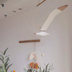 Coastal Drift Wooden Gull Ornament