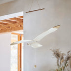 Coastal Drift Wooden Gull Ornament