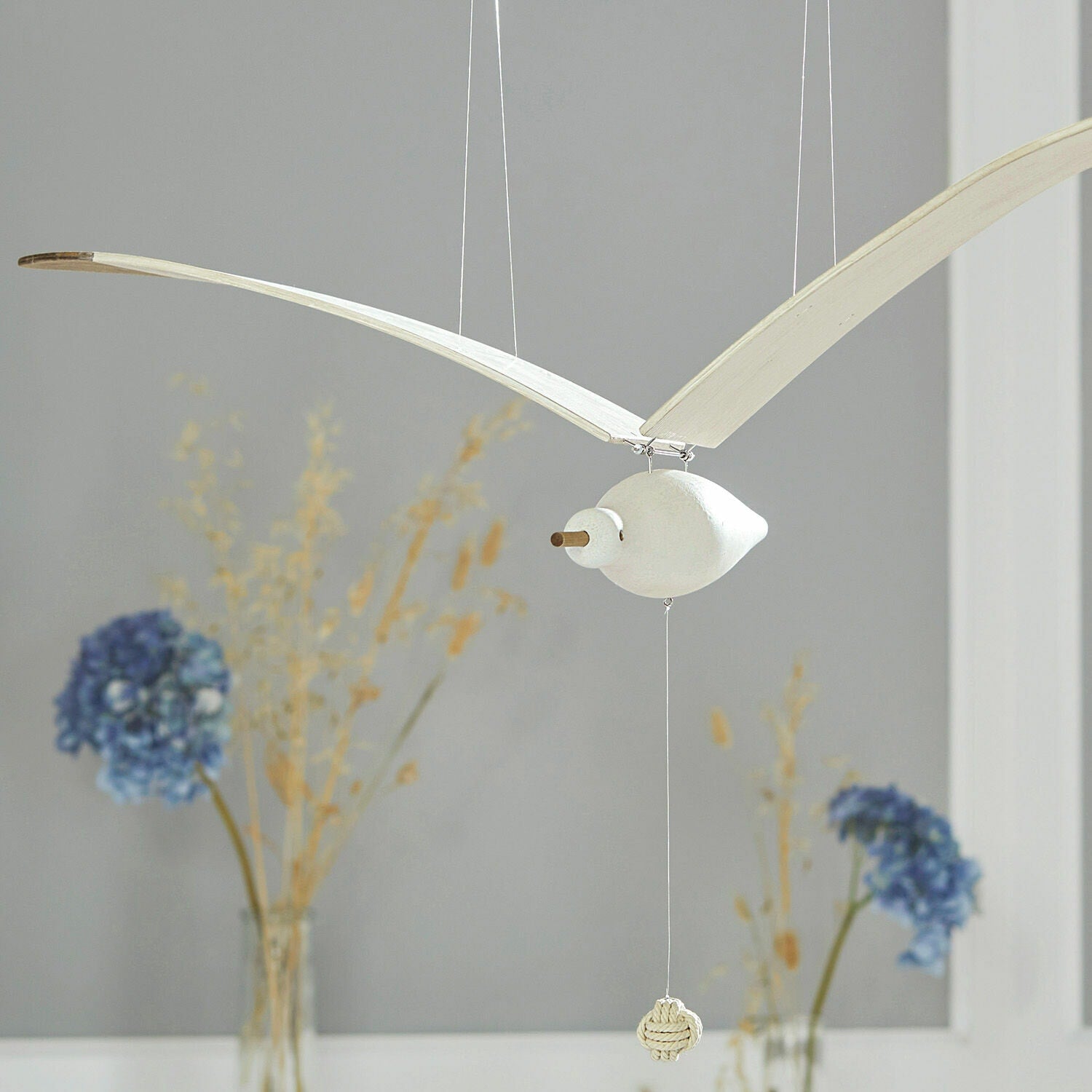 Coastal Drift Wooden Gull Ornament