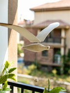 Coastal Drift Wooden Gull Ornament