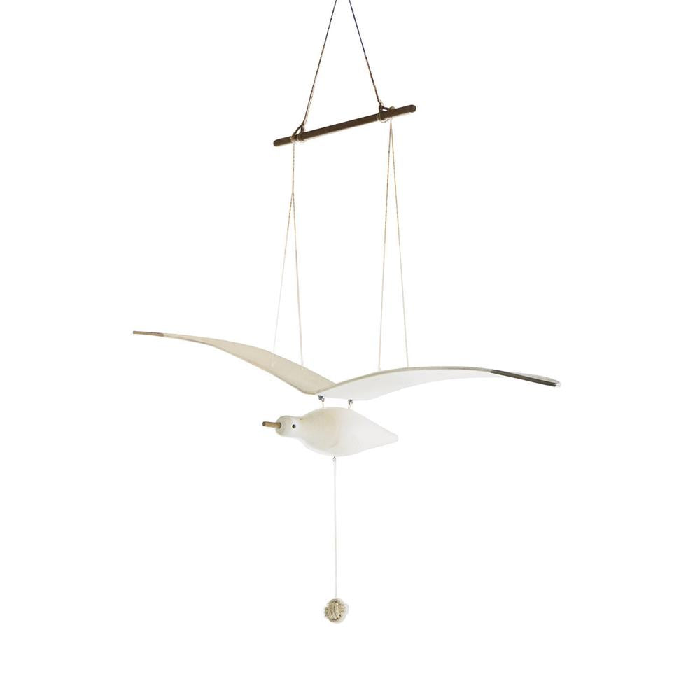 Coastal Drift Wooden Gull Ornament