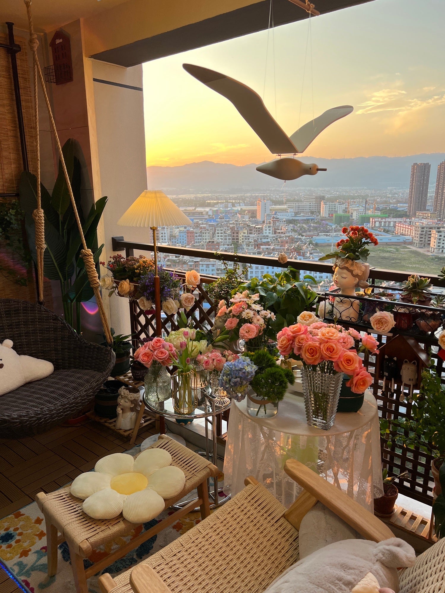 Coastal Drift Wooden Gull Ornament