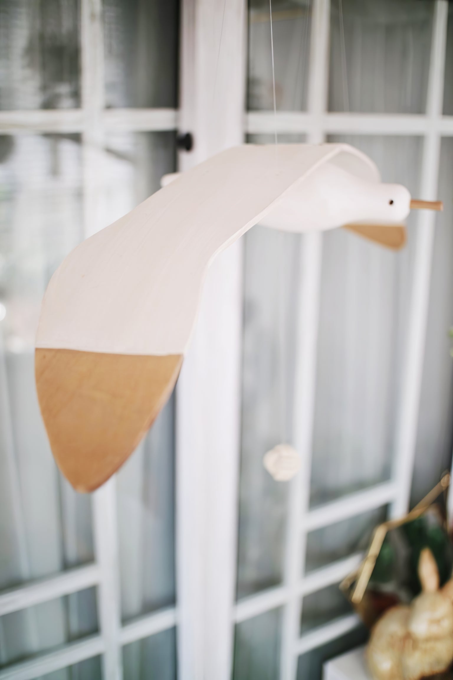 Coastal Drift Wooden Gull Ornament