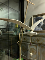 Coastal Drift Wooden Gull Ornament
