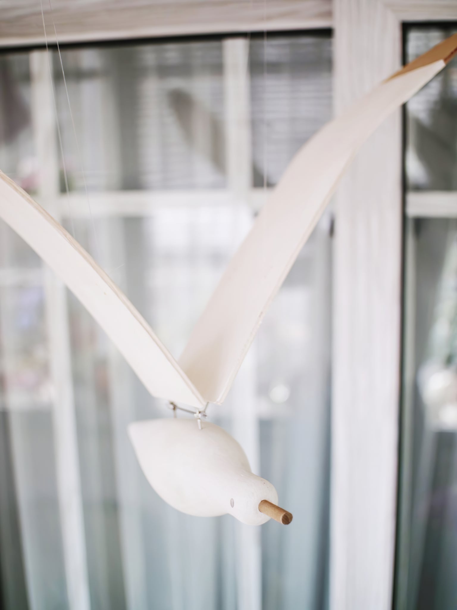 Coastal Drift Wooden Gull Ornament