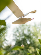 Coastal Drift Wooden Gull Ornament